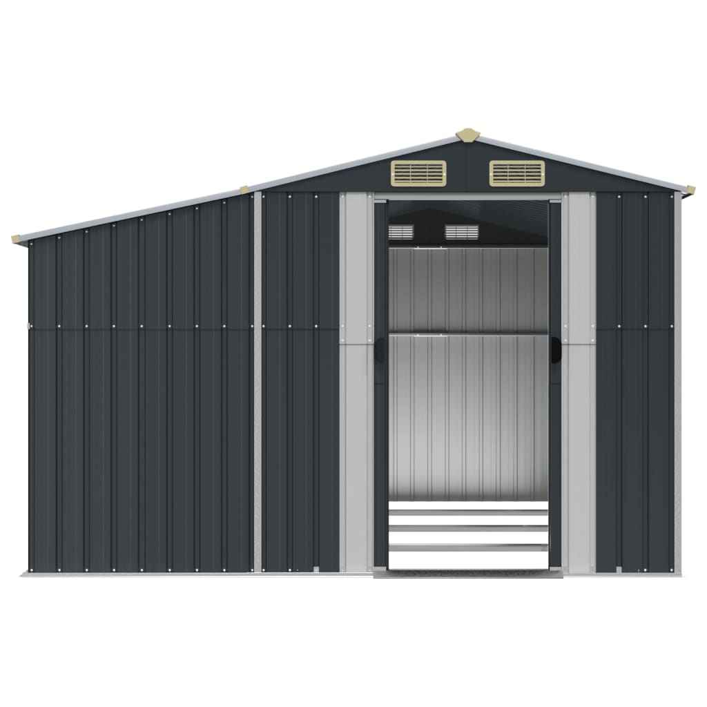 NNEVL Garden Shed Anthracite 277x365.5x179 cm Galvanised Steel