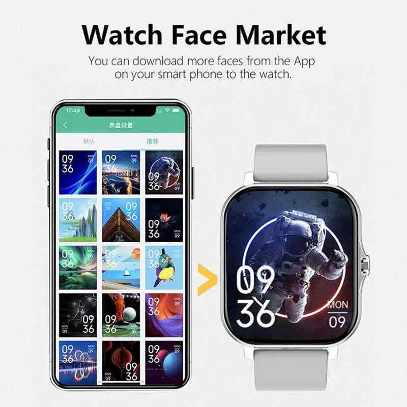 NNEOBA Smart Watch Fitness Clock Silver