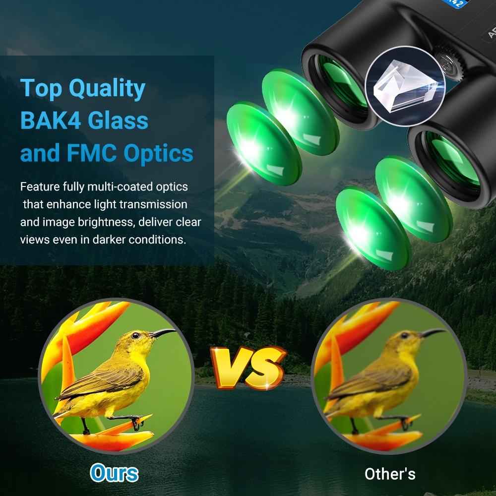 NNEIDS Autofocus 10X42 Binoculars - Fixed Focus Black